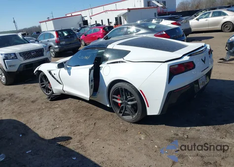 2019 Chevrolet Corvette Stingray из США, поврежденный, VIN 1G1YB2D70K5100436